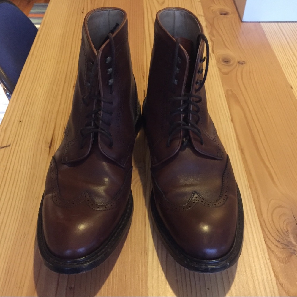 EUC Jack Erwin Carter boots in chocolate brown.